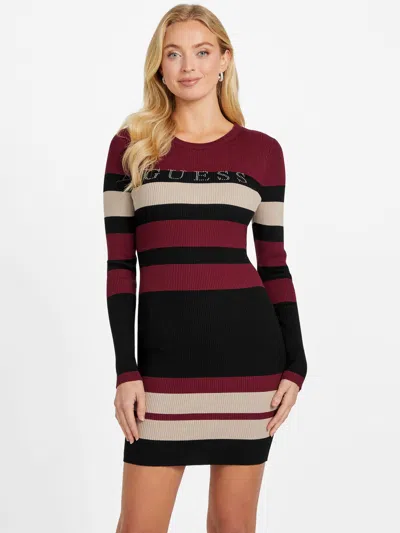 Guess Factory Amiri Striped Sweater Dress In Multi