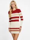 Guess Factory Amiri Striped Sweater Dress In Neutral