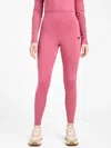 Guess Factory Anais Ribbed Panel Leggings In Pink