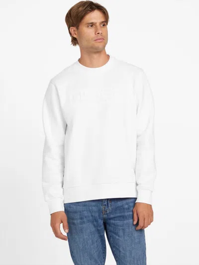 Guess Factory Angel Crewneck Long-sleeve Tee In White