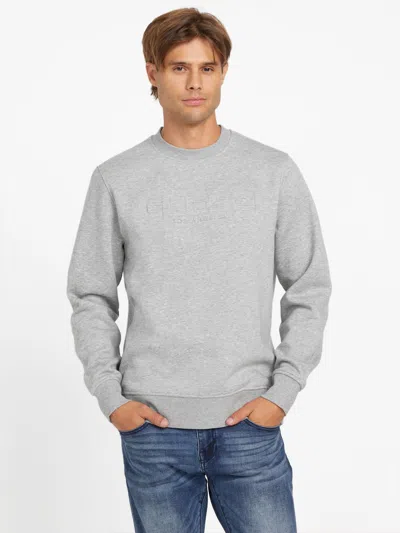 Guess Factory Angel Heather Crewneck Tee In Gray