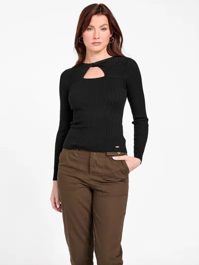 Guess Factory Angie Sweater In Black