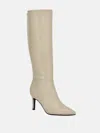 Guess Factory Anorra Croc-embossed Tall Boots In Neutral