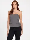 Guess Factory Arkley Tube Top In Gray