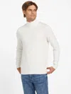Guess Factory Arturo Wool-blend Turtleneck Sweater In White