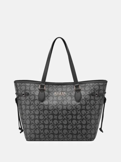 Guess Factory Ashburn Logo Tote In Black