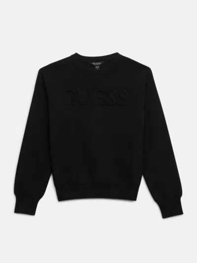 Guess Factory Kids' Astero Logo Sweater (7-16) In Black