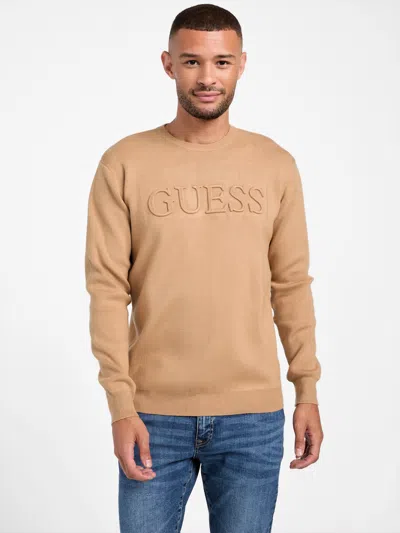 Guess Factory Astero Logo Sweater In Neutral