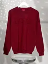 Guess Factory Astero Logo Sweater In Red
