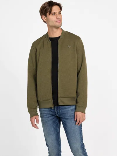 Guess Factory Astro Quilted Flight Jacket In Black