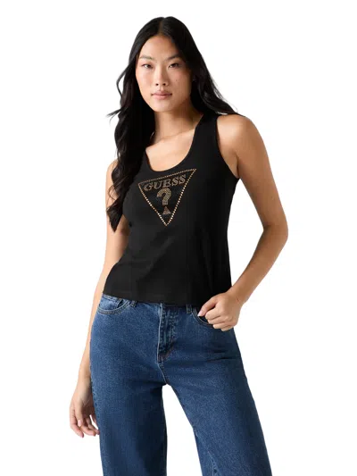 Guess Factory Ava Tank Jersey Tank In Black