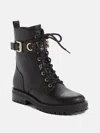 Guess Factory Avarry Utility Booties In Black