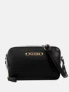 Guess Factory Avelina Double-zip Crossbody In Black
