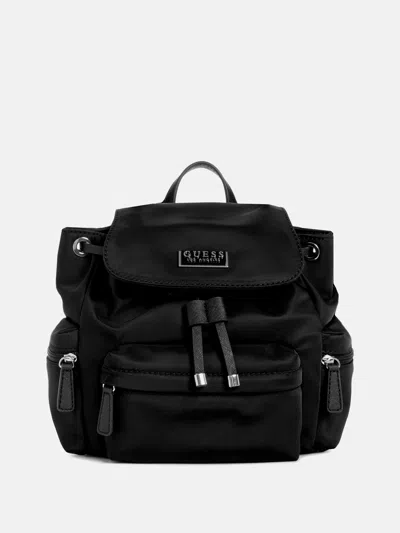 Guess Factory Aviel Canvas Backpack In Black
