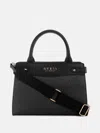 Guess Factory Avon Park Logo Satchel In Gray