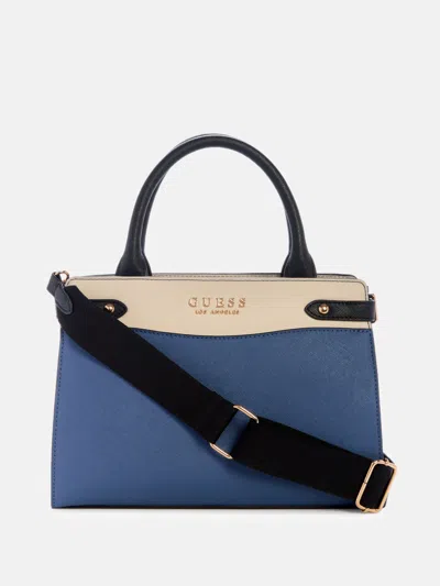 Guess Factory Avon Park Satchel In Blue