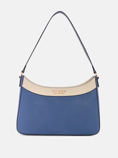 Guess Factory Avon Park Shoulder Bag In Blue