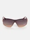 Guess Factory Backmounted Shield Sunglasses In Multi