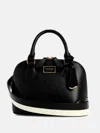 Guess Factory Balgaire Dome Satchel In Black