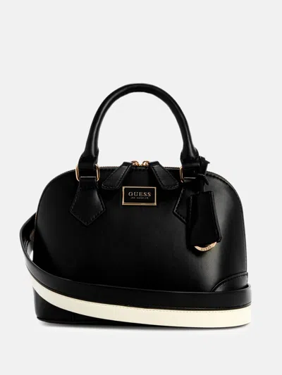 Guess Factory Balgaire Dome Satchel In Black