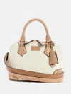 Guess Factory Balgaire Logo Dome Satchel In White