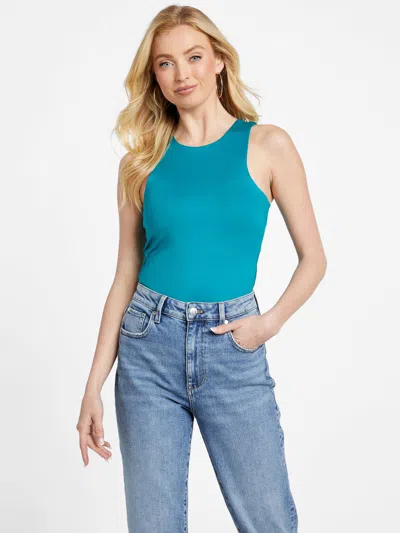 Guess Factory Barbara Bodysuit In Blue