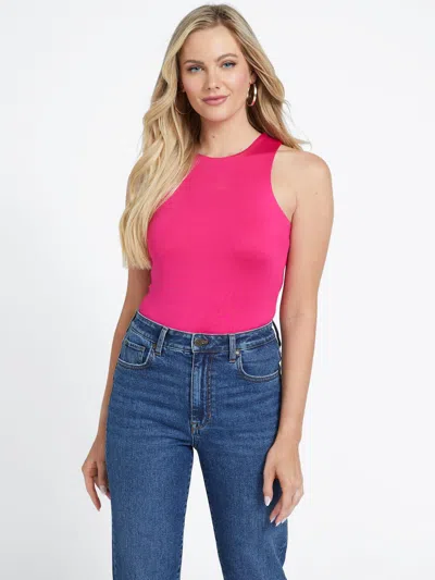 Guess Factory Barbara Bodysuit In Pink