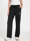 Guess Factory Becka Straight Leg Pants In Black