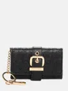 Guess Factory Belted Fold-over Card Case Keychain