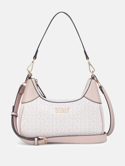Guess Factory Berkton Logo Mini Shoulder Bag In Gold