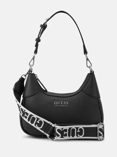 Guess Factory Berkton Shoulder Crossbody Bag In Black
