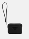 Guess Factory Beryln Card Case Wristlet In Black