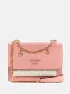 Guess Factory Beryln Convertible Crossbody In Pink
