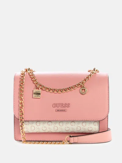 Guess Factory Beryln Convertible Crossbody In Pink