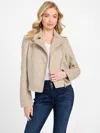 Guess Factory Bethany Woven Jacket In Beige