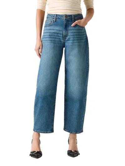 Guess Factory Betty Hr Barrel Jeans In Blue