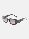 Guess Factory Beveled Geometric Sunglasses In Silver