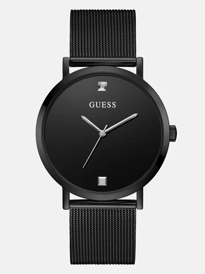 Guess Factory Black Analog Mesh Watch