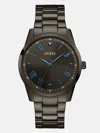 Guess Factory Black And Blue Diamond Analog Watch In Black