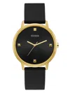 Guess Factory Black And Gold-tone Analog Watch In Black