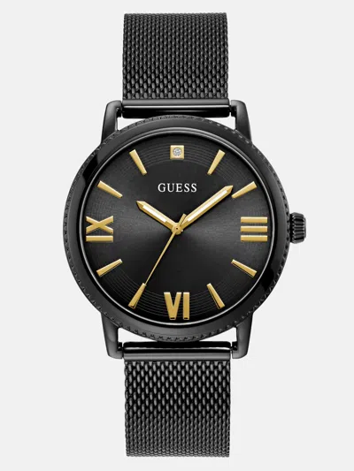Guess Factory Black Mesh Analog Watch