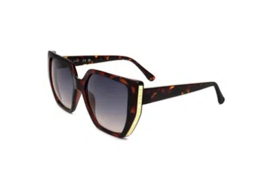 Guess Factory Blue Gradient Butterfly Ladies Sunglasses Gf6178 52w 54