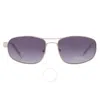 Guess Factory Blue Gradient Rectangular Men's Sunglasses Gf5103 10w 60 In Blue