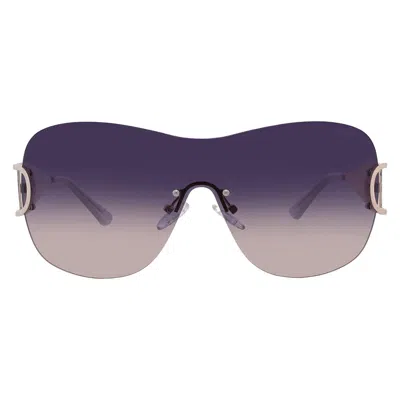 Guess Factory Blue Gradient Shield Ladies Sunglasses Go00038 32w 00