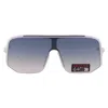 Guess Factory Blue Gradient Shield Men's Sunglasses Go00054 21w 00 In Blue