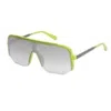 Guess Factory Blue Gradient Shield Men's Sunglasses Go00054 95w 00 In Green