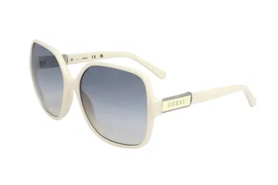 Guess Factory Blue Gradient Square Ladies Sunglasses Gf00017 25w 61 In ["white","blue"]