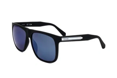 Guess Factory Blue Mirror Square Men's Sunglasses Gf5072 02x 60