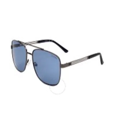 Guess Factory Blue Navigator Men's Sunglasses Gf0206 08v 58 In Multi