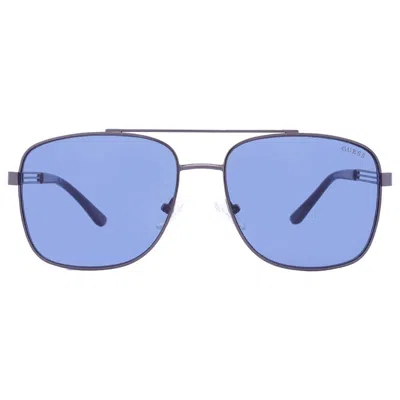 Guess Factory Blue Navigator Men's Sunglasses Gf0206 08v 58